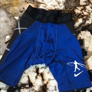 Nike Pro Combat sliding shorts, size YS